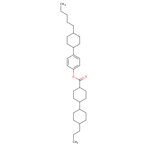 TRANS,TRANS-4-(TRANS-4-PENTYLCYCLOHEXYL)-PHENYL 4''-PROPYLBICYCLOHEXYL-4-CARBOXYLATE