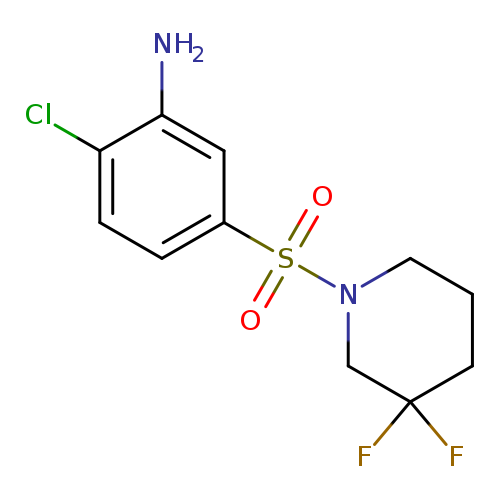 2-Chloro-5-(3,3-difluoro-piperidine-1-sulfonyl)-phenylamine