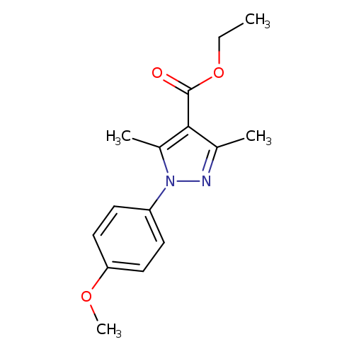 ETHYL 1-(4-METHOXYPHENYL)-3,5-DIMETHYL-1H-PYRAZOLE-4-CARBOXYLATE