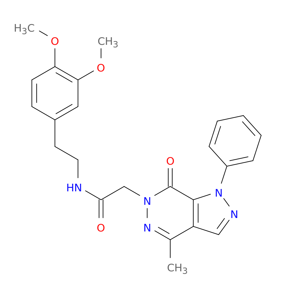 N-[2-(3,4-dimethoxyphenyl)ethyl]-2-{4-methyl-7-oxo-1-phenyl-1H,6H,7H-pyrazolo[3,4-d]pyridazin-6-yl}acetamide