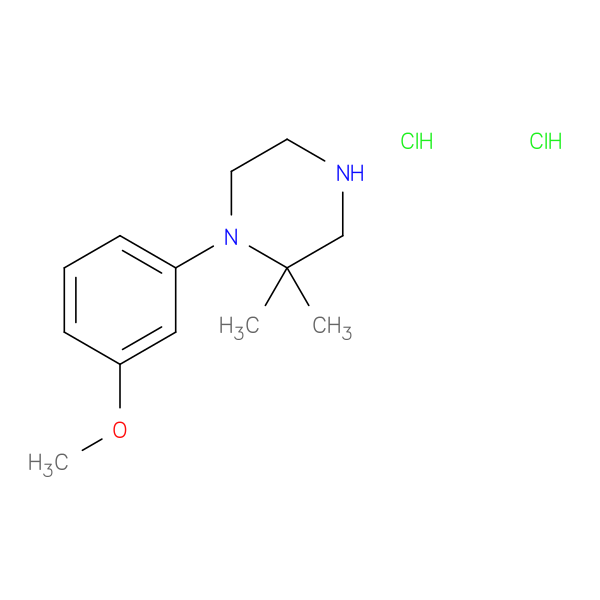 1-(3-methoxyphenyl)-2,2-dimethylpiperazine dihydrochloride