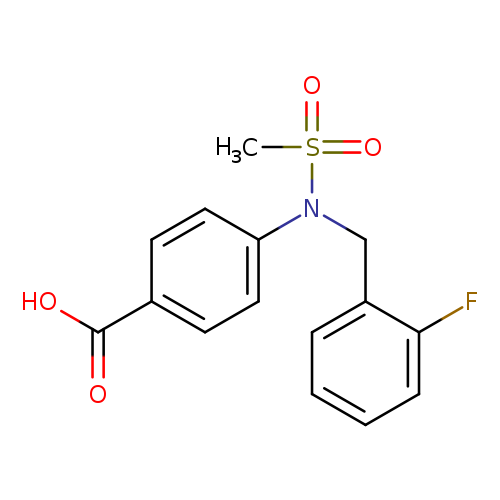 4-[(2-Fluorobenzyl)(methylsulfonyl)amino]benzoic acid