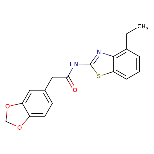 2-(2H-1,3-benzodioxol-5-yl)-N-(4-ethyl-1,3-benzothiazol-2-yl)acetamide