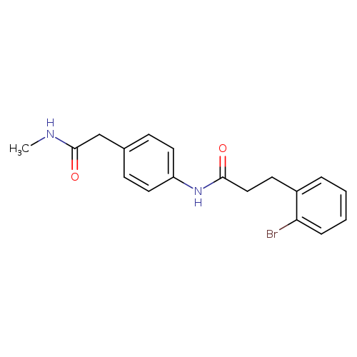 3-(2-bromophenyl)-N-{4-[(methylcarbamoyl)methyl]phenyl}propanamide