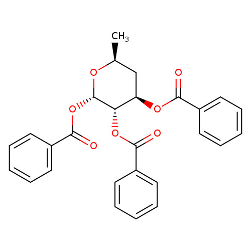 α-L-xylo-Hexopyranose, 4,6-dideoxy-, tribenzoate (9CI)