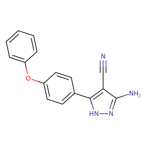 1H-Pyrazole-4-carbonitrile, 3-amino-5-(4-phenoxyphenyl)-