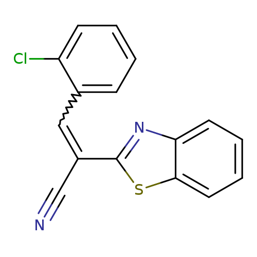 (2E)-2-(1,3-benzothiazol-2-yl)-3-(2-chlorophenyl)prop-2-enenitrile