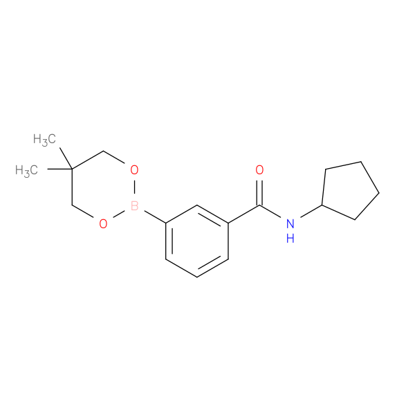 3-(Cyclopentylaminocarbonyl)phenylboronic acid, neopentyl glycol ester