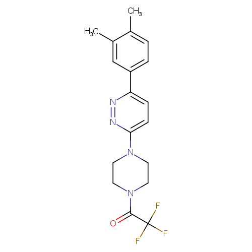 1-{4-[6-(3,4-dimethylphenyl)pyridazin-3-yl]piperazin-1-yl}-2,2,2-trifluoroethan-1-one