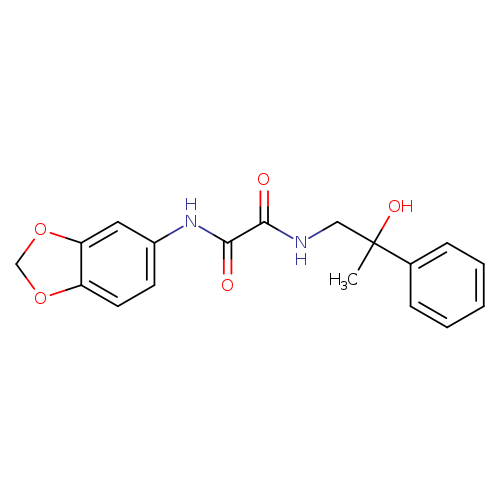 N-(2H-1,3-benzodioxol-5-yl)-N'-(2-hydroxy-2-phenylpropyl)ethanediamide