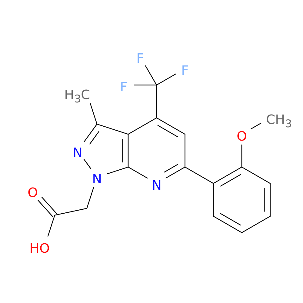 [6-(2-Methoxyphenyl)-3-methyl-4-(trifluoromethyl)-1h-pyrazolo[3,4-b]pyridin-1-yl]acetic acid