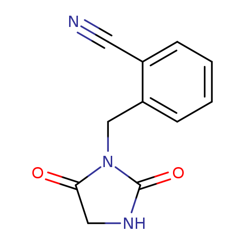 2-[(2,5-dioxoimidazolidin-1-yl)methyl]benzonitrile