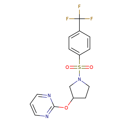 2-({1-[4-(trifluoromethyl)benzenesulfonyl]pyrrolidin-3-yl}oxy)pyrimidine