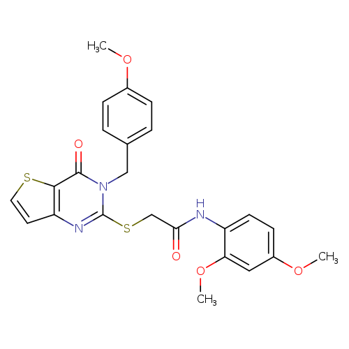N-(2,4-dimethoxyphenyl)-2-({3-[(4-methoxyphenyl)methyl]-4-oxo-3H,4H-thieno[3,2-d]pyrimidin-2-yl}sulfanyl)acetamide
