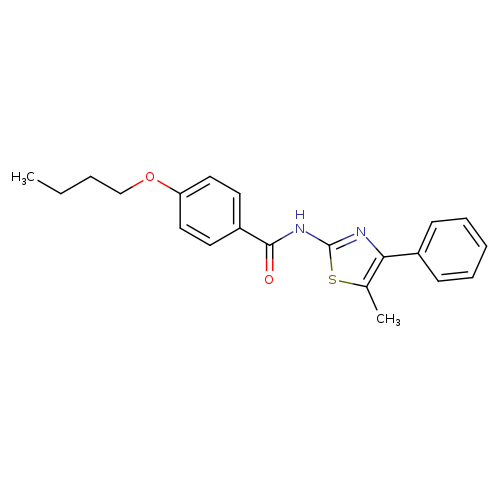4-butoxy-N-(5-methyl-4-phenyl-1,3-thiazol-2-yl)benzamide