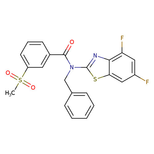 N-benzyl-N-(4,6-difluoro-1,3-benzothiazol-2-yl)-3-methanesulfonylbenzamide
