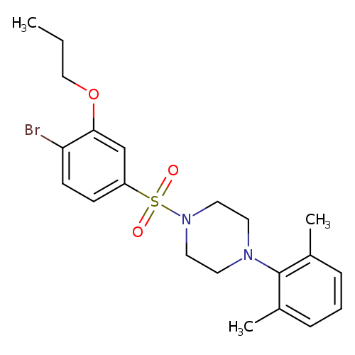1-(4-bromo-3-propoxybenzenesulfonyl)-4-(2,6-dimethylphenyl)piperazine