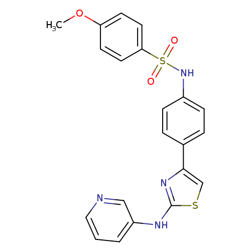 4-methoxy-N-(4-{2-[(pyridin-3-yl)amino]-1,3-thiazol-4-yl}phenyl)benzene-1-sulfonamide