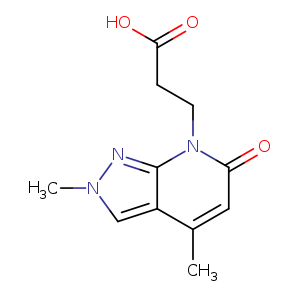 3-(2,4-Dimethyl-6-oxo-2H-pyrazolo[3,4-b]pyridin-7(6H)-yl)propanoic acid