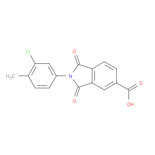 2-(3-Chloro-4-methylphenyl)-1,3-dioxoisoindoline-5-carboxylic acid