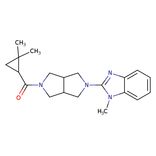 2-[5-(2,2-dimethylcyclopropanecarbonyl)-octahydropyrrolo[3,4-c]pyrrol-2-yl]-1-methyl-1H-1,3-benzodiazole