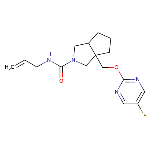 3a-{[(5-fluoropyrimidin-2-yl)oxy]methyl}-N-(prop-2-en-1-yl)-octahydrocyclopenta[c]pyrrole-2-carboxamide