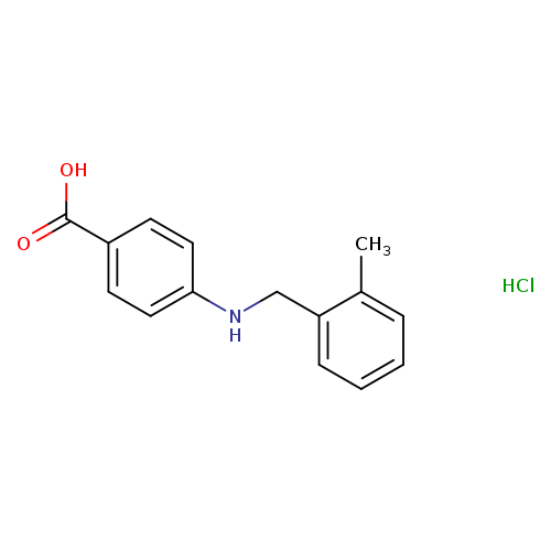 4-{[(2-methylphenyl)methyl]amino}benzoic acid hydrochloride