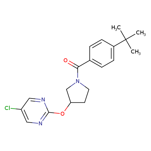 2-{[1-(4-tert-butylbenzoyl)pyrrolidin-3-yl]oxy}-5-chloropyrimidine