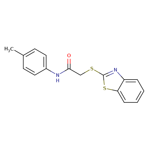 2-(1,3-benzothiazol-2-ylsulfanyl)-N-(4-methylphenyl)acetamide