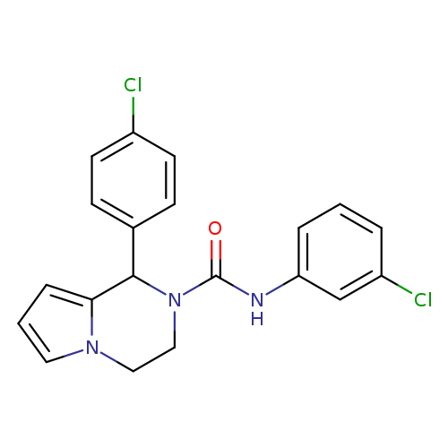 N-(3-chlorophenyl)-1-(4-chlorophenyl)-1H,2H,3H,4H-pyrrolo[1,2-a]pyrazine-2-carboxamide