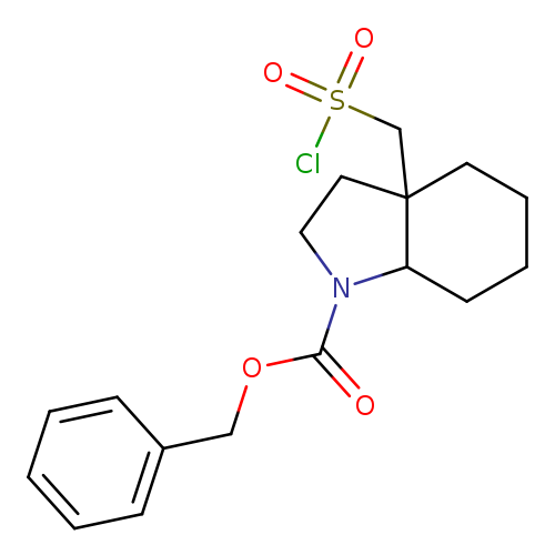 benzyl 3a-[(chlorosulfonyl)methyl]-octahydro-1h-indole-1-carboxylate