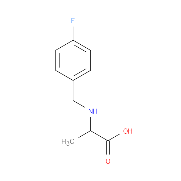 2-([(4-Fluorophenyl)methyl]amino)propanoic acid