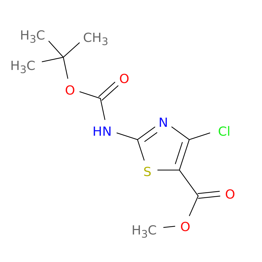 METHYL 2-((TERT-BUTOXYCARBONYL)AMINO)-4-CHLOROTHIAZOLE-5-CARBOXYLATE