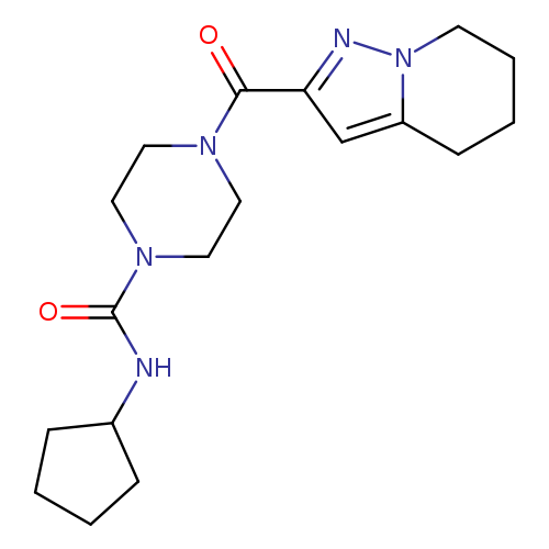 N-cyclopentyl-4-{4H,5H,6H,7H-pyrazolo[1,5-a]pyridine-2-carbonyl}piperazine-1-carboxamide