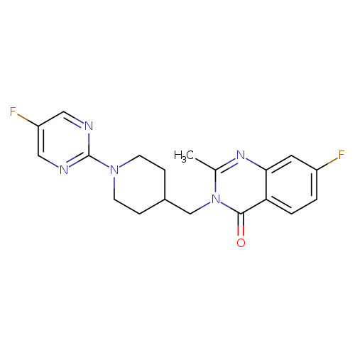 7-fluoro-3-{[1-(5-fluoropyrimidin-2-yl)piperidin-4-yl]methyl}-2-methyl-3,4-dihydroquinazolin-4-one