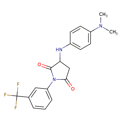 3-{[4-(dimethylamino)phenyl]amino}-1-[3-(trifluoromethyl)phenyl]pyrrolidine-2,5-dione