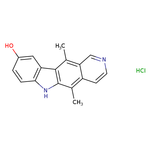 5,11-Dimethyl-6H-pyrido[4,3-b]carbazol-9-ol hydrochloride