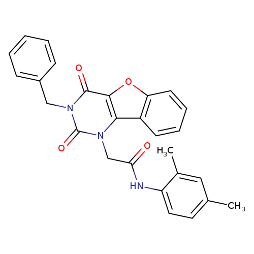 2-{5-benzyl-4,6-dioxo-8-oxa-3,5-diazatricyclo[7.4.0.0^{2,7}]trideca-1(9),2(7),10,12-tetraen-3-yl}-N-(2,4-dimethylphenyl)acetamide
