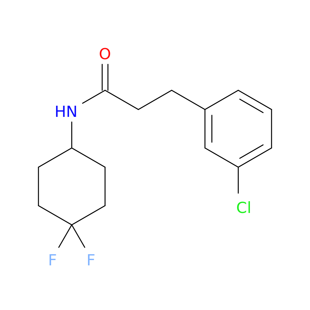 3-(3-chlorophenyl)-N-(4,4-difluorocyclohexyl)propanamide