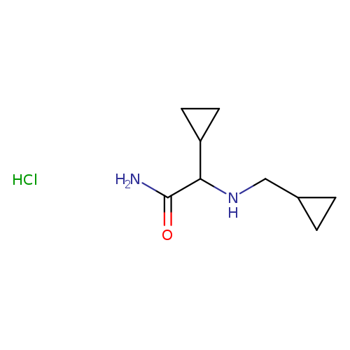 2-cyclopropyl-2-[(cyclopropylmethyl)amino]acetamide hydrochloride