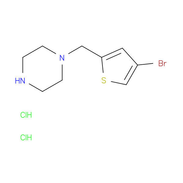 1-[(4-bromo-2-thienyl)methyl]piperazine dihydrochloride