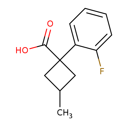 1-(2-fluorophenyl)-3-methylcyclobutane-1-carboxylicacid,Mixtureofdiastereomers
