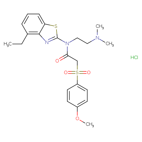 N-[2-(dimethylamino)ethyl]-N-(4-ethyl-1,3-benzothiazol-2-yl)-2-(4-methoxybenzenesulfonyl)acetamide hydrochloride