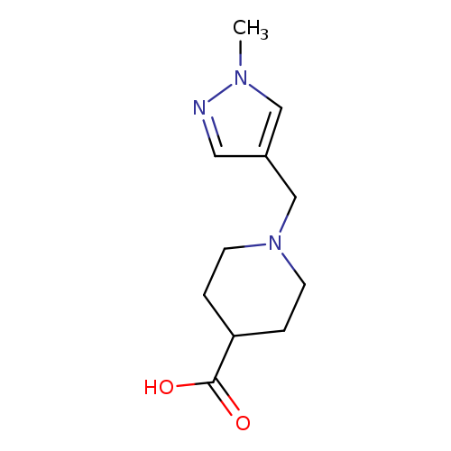 1-[(1-methyl-1H-pyrazol-4-yl)methyl]piperidine-4-carboxylic acid