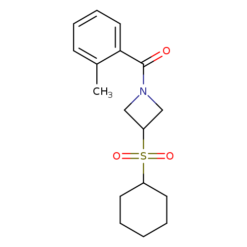 3-(cyclohexanesulfonyl)-1-(2-methylbenzoyl)azetidine