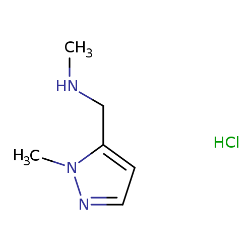 methyl[(1-methyl-1H-pyrazol-5-yl)methyl]amine hydrochloride