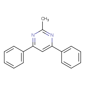 Pyrimidine, 2-methyl-4,6-diphenyl-