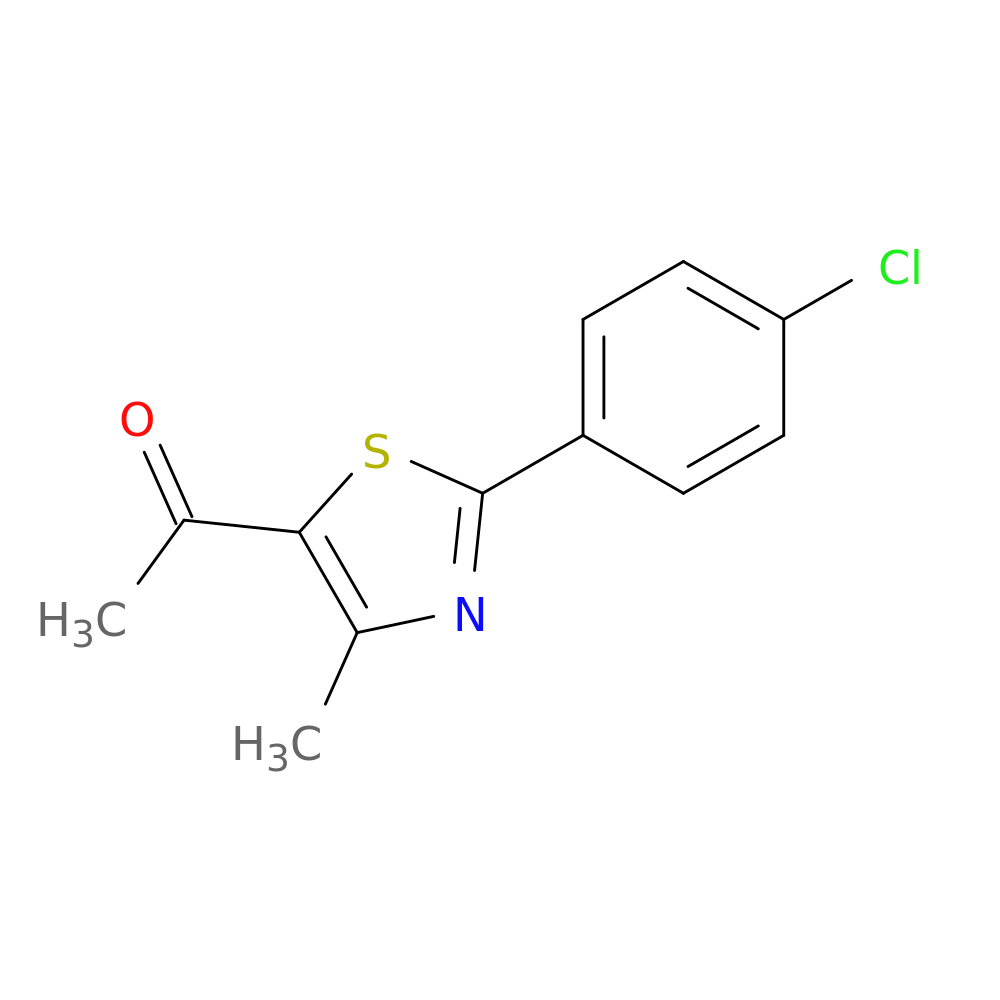 1-[2-(4-chlorophenyl)-4-methyl-1,3-thiazol-5-yl]ethan-1-one
