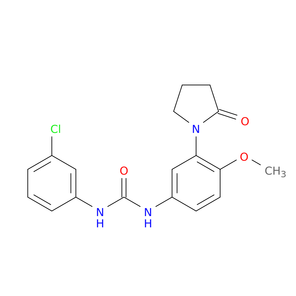 1-(3-chlorophenyl)-3-[4-methoxy-3-(2-oxopyrrolidin-1-yl)phenyl]urea