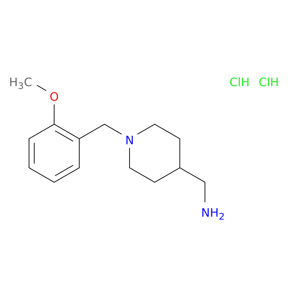 1-{1-[(2-methoxyphenyl)methyl]piperidin-4-yl}methanamine dihydrochloride